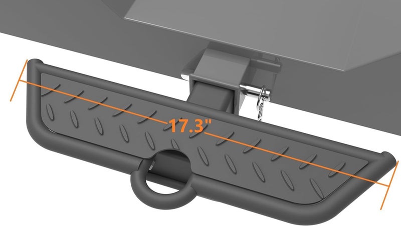 MY RUSTIC Hitch Step 2 Inch Receivers,Trailer Hitch Step for Truck,Tow,Tailgate,Pickup Truck,Hitch Bumper Guard (Black 17.3 inch) - Image 2